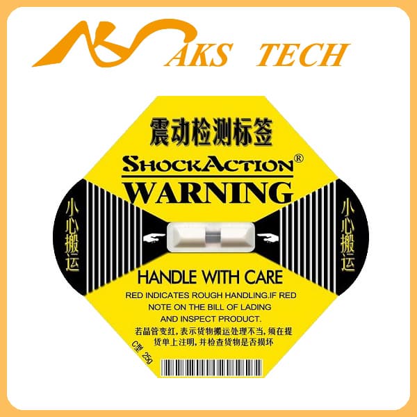 China Shockaction  Logistic Monitor Packing Shock Label